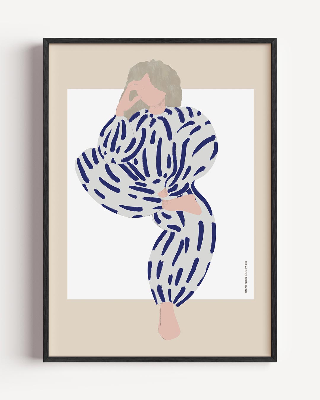 Moderne Kunstzinnige Vrouw – vrouwelijk portret poster als wanddecoratie