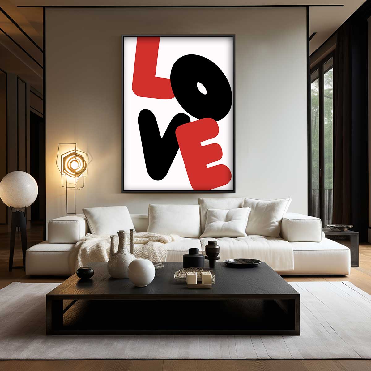 Liefdevolle Vormen – modern portret kunstwerk van WallArtistic