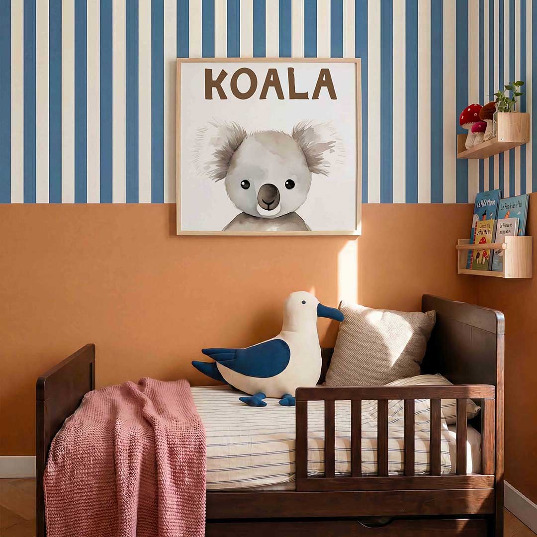 Koala – kids poster in vierkant formaat