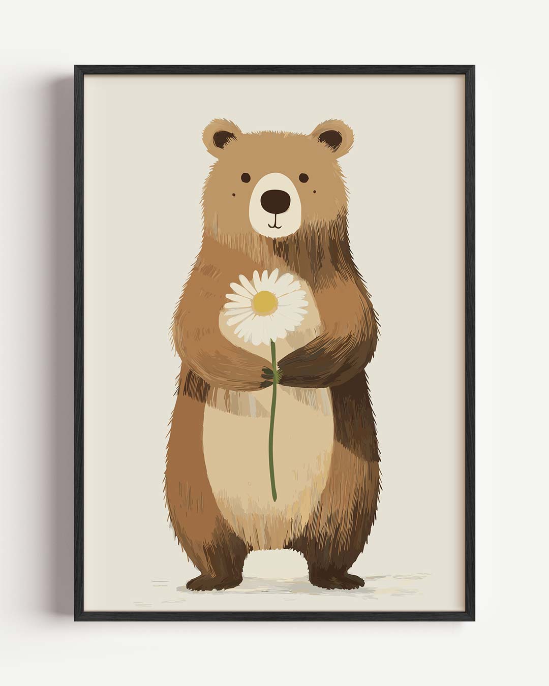 Lieve Beertje – kids portret poster als wanddecoratie