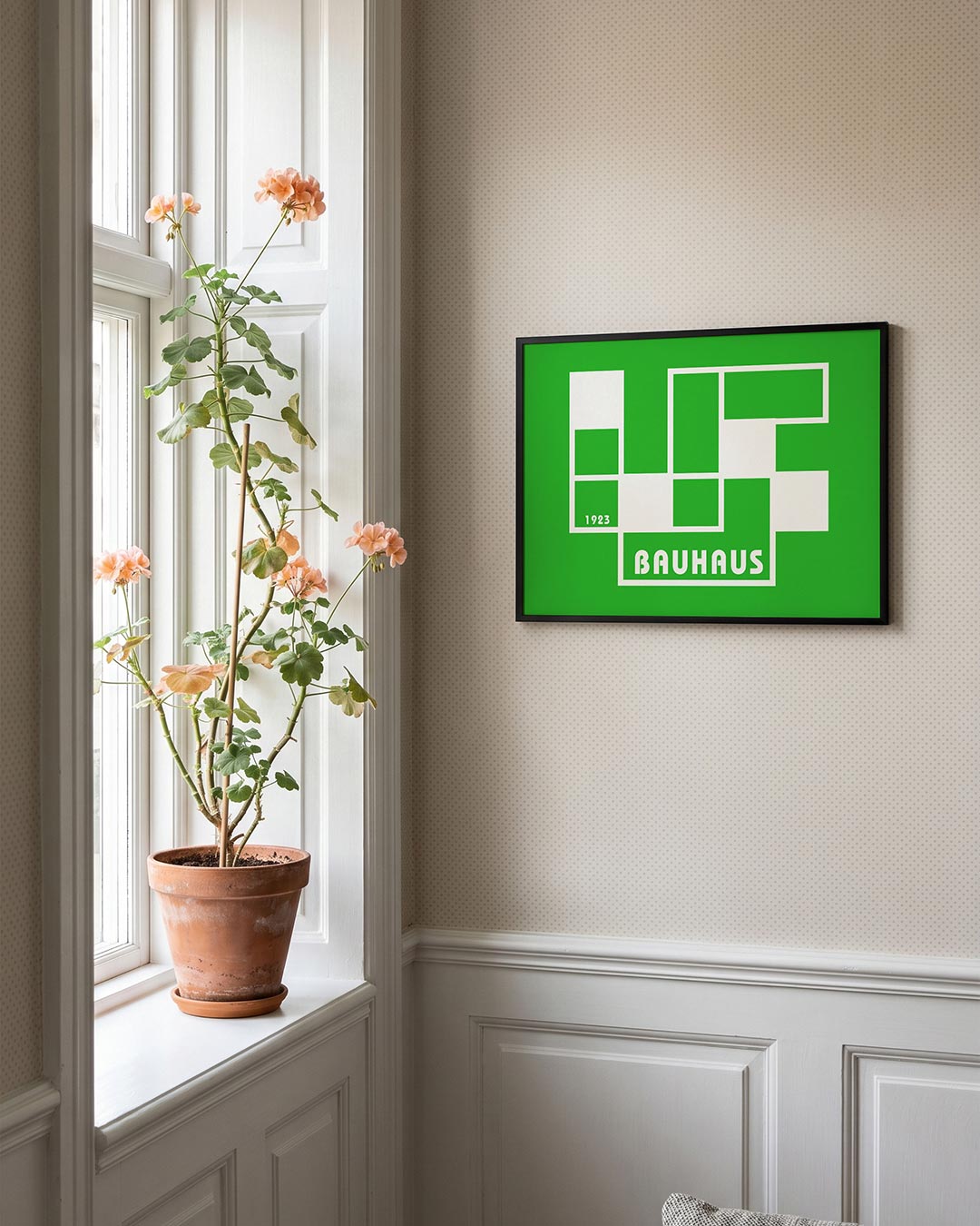Vorm en balans – liggende Bauhaus poster voor aan de muur