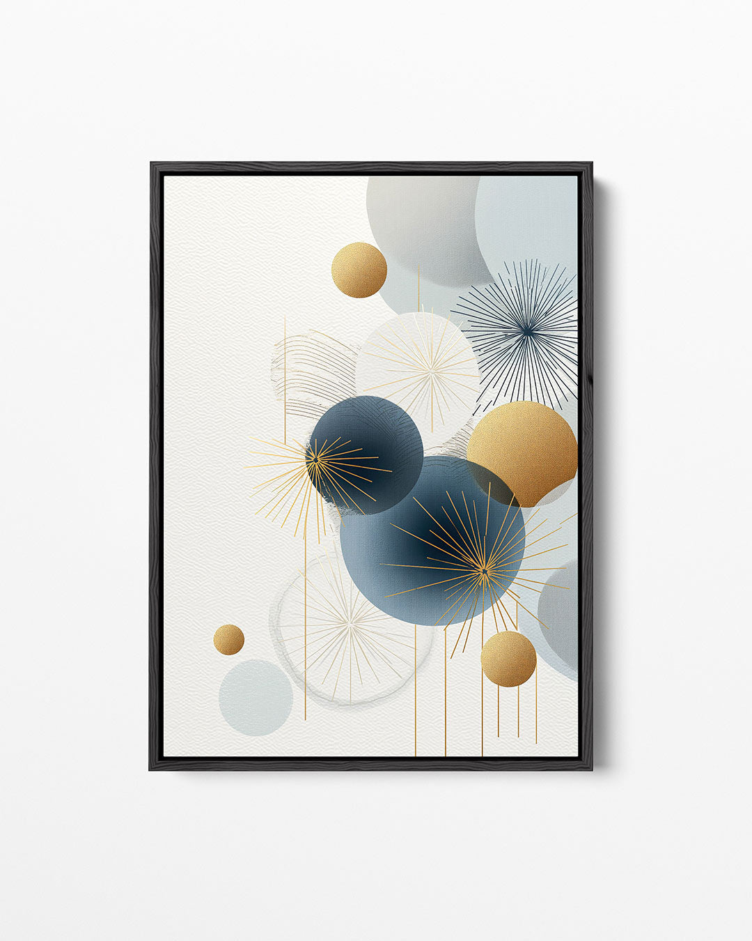Geometrische cirkelcompositie – staand wanddecoratie kunstwerk