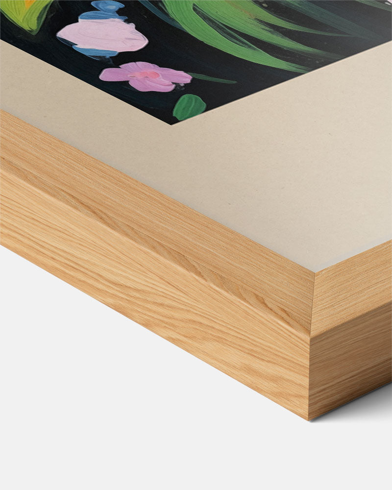 Bloemenpracht Vaas – bloemen poster als moderne staande wanddecoratie