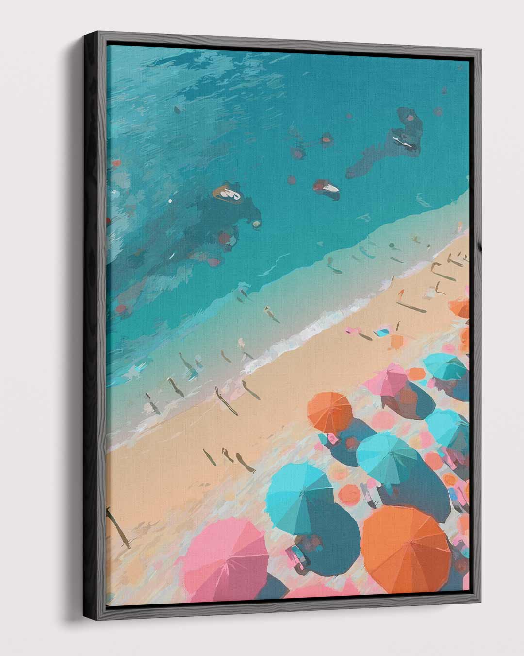 Zomerse Stranddag – dibond kunstwerk als wanddecoratie