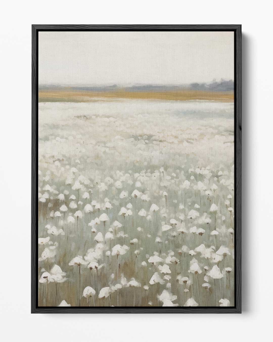 Veld van Witte Bloemen – portret kunstwerk als wanddecoratie
