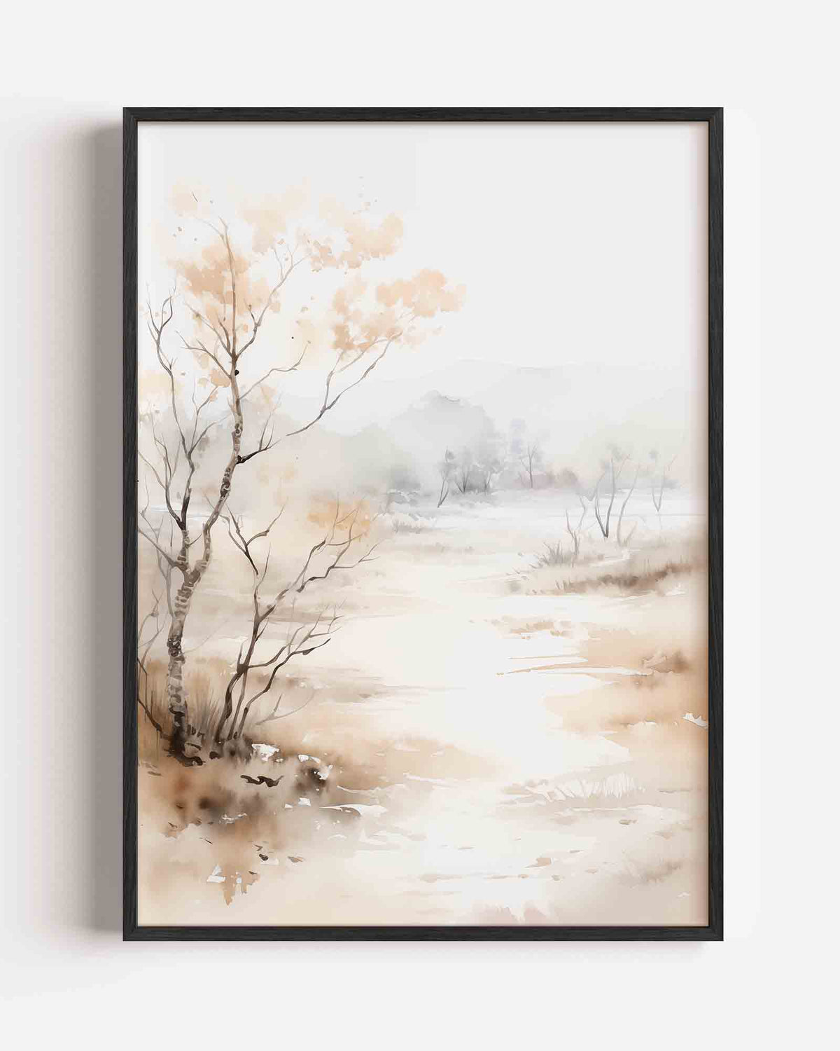Landschap met bomen – natuur portret poster als wanddecoratie