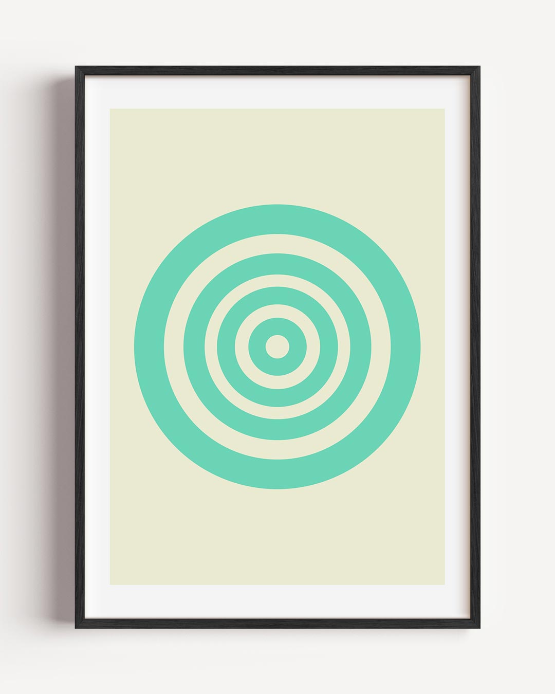 Rustgevende Cirkelpatroon – moderne portret poster als wanddecoratie