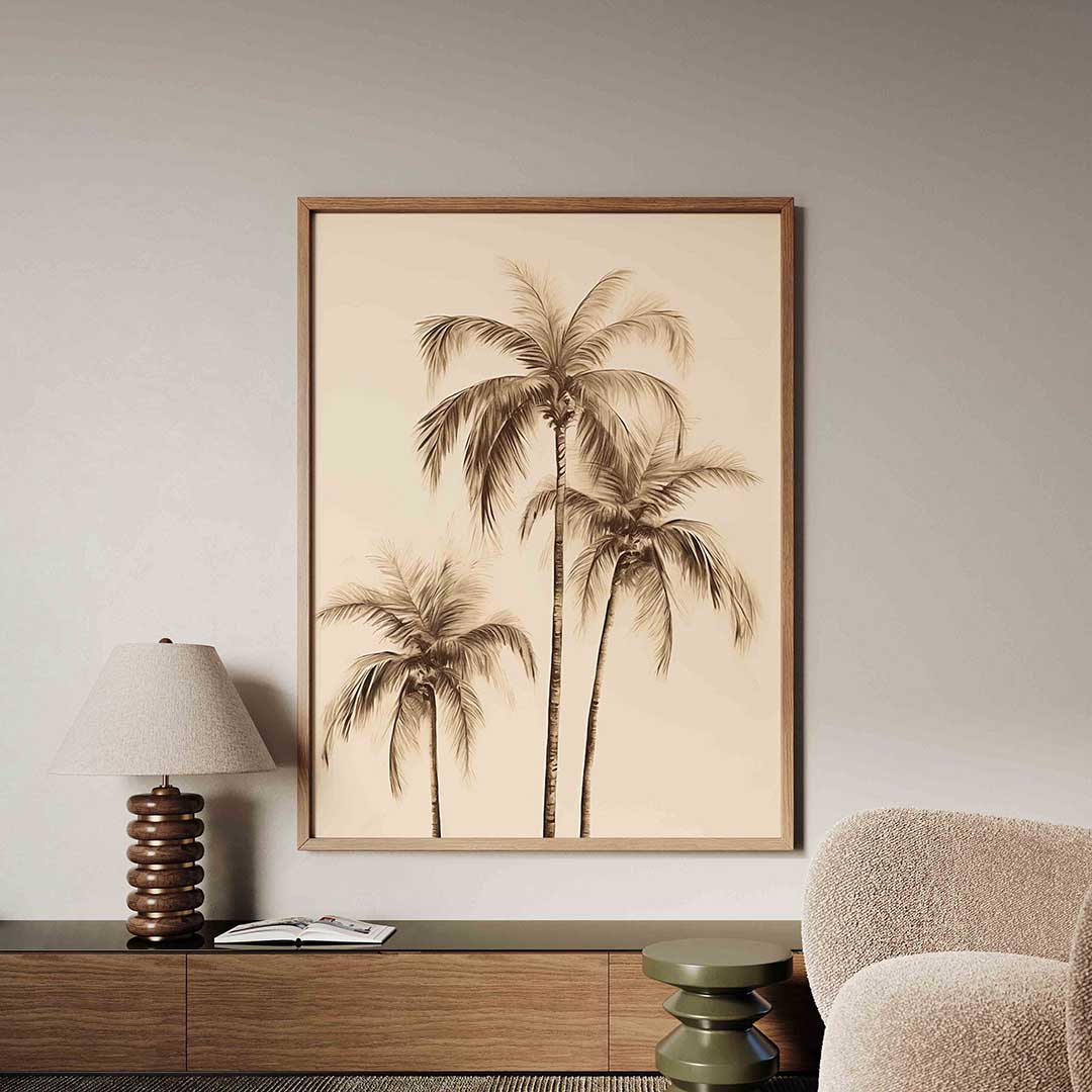 Palmbomen – tropische jungle poster in staand formaat