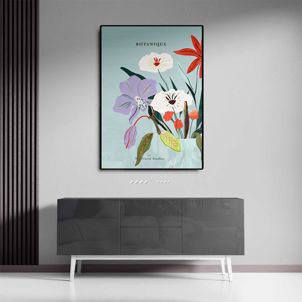 Bloemenpracht in Pastel – canvas kunstwerk als wanddecoratie