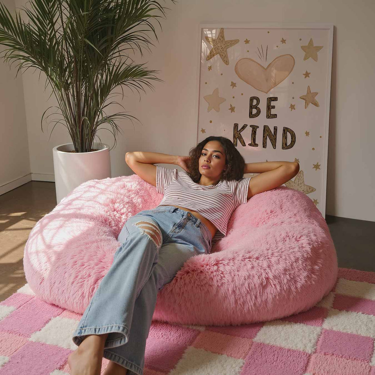 Inspirerende Be Kind Sterren – staande kinderkamer wanddecoratie van WallArtistic