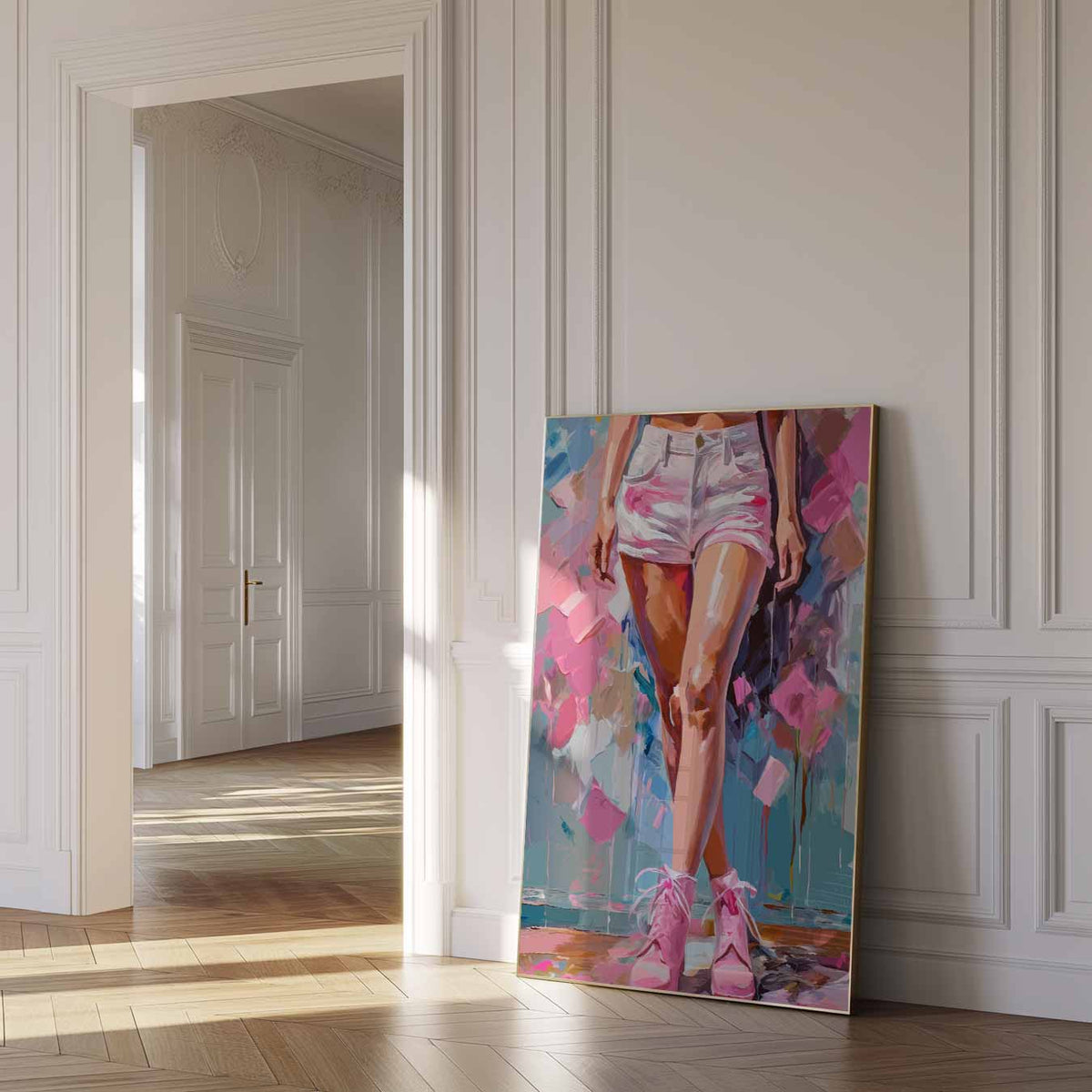 Stralende Stijlvolle Kunst – paas poster als vrolijke staande wanddecoratie