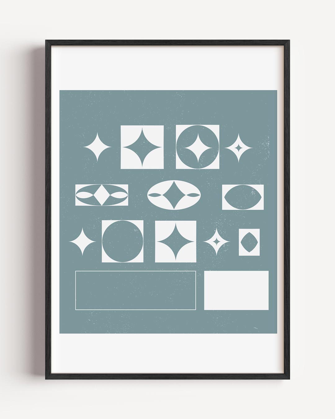 Abstracte Stervormen Wandposter – elegante portret poster als wanddecoratie