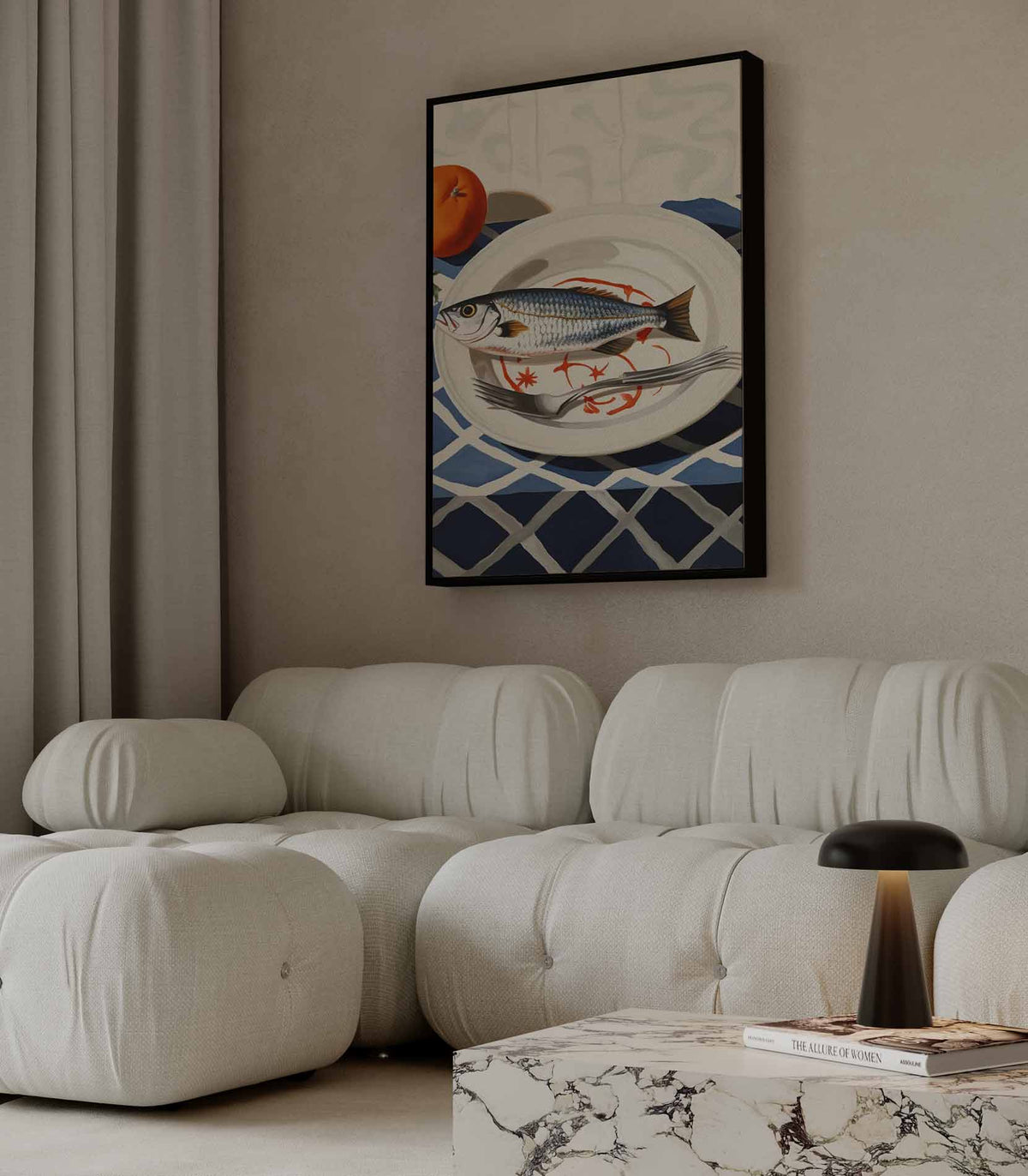 Tijdloze Stilleven Harmonie – dibond wanddecoratie in staand formaat