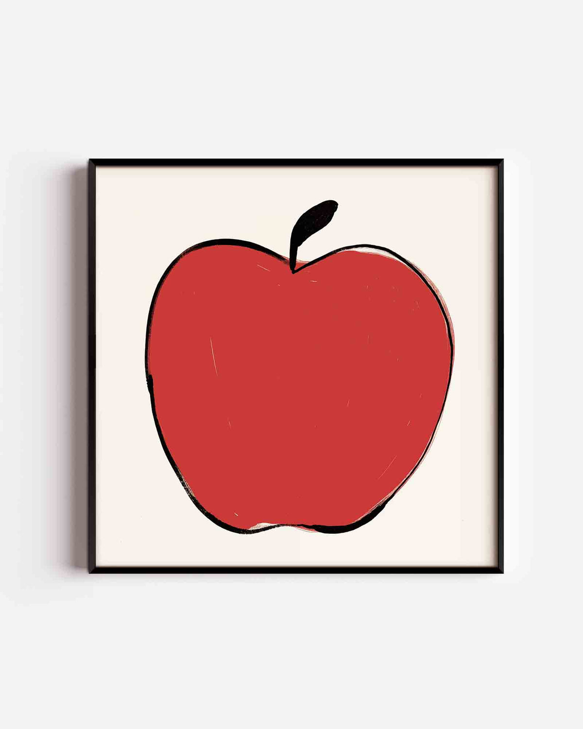 Rode appel – keuken vierkante poster als wanddecoratie