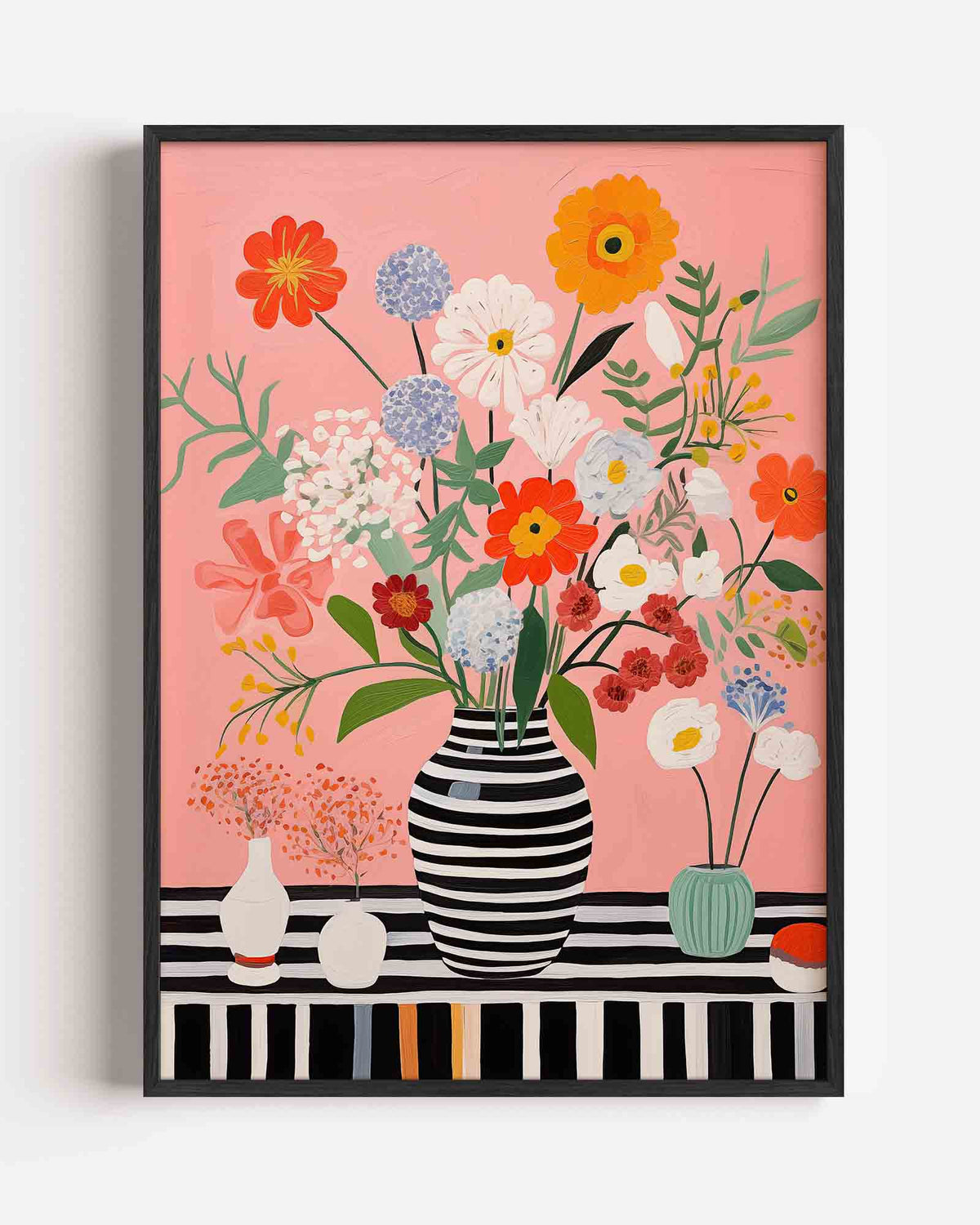 Bloemen in vaas – bloemen portret poster als wanddecoratie