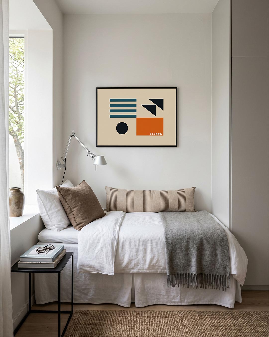 Vormen en vlaken – moderne Bauhaus wandkunst als poster