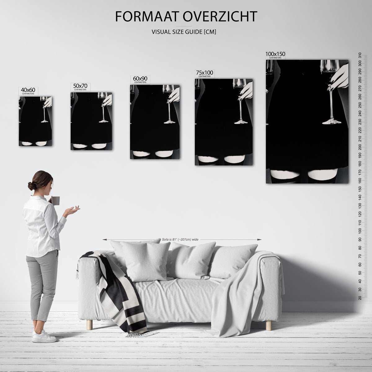 Abstract – staande wanddecoratie van WallArtistic