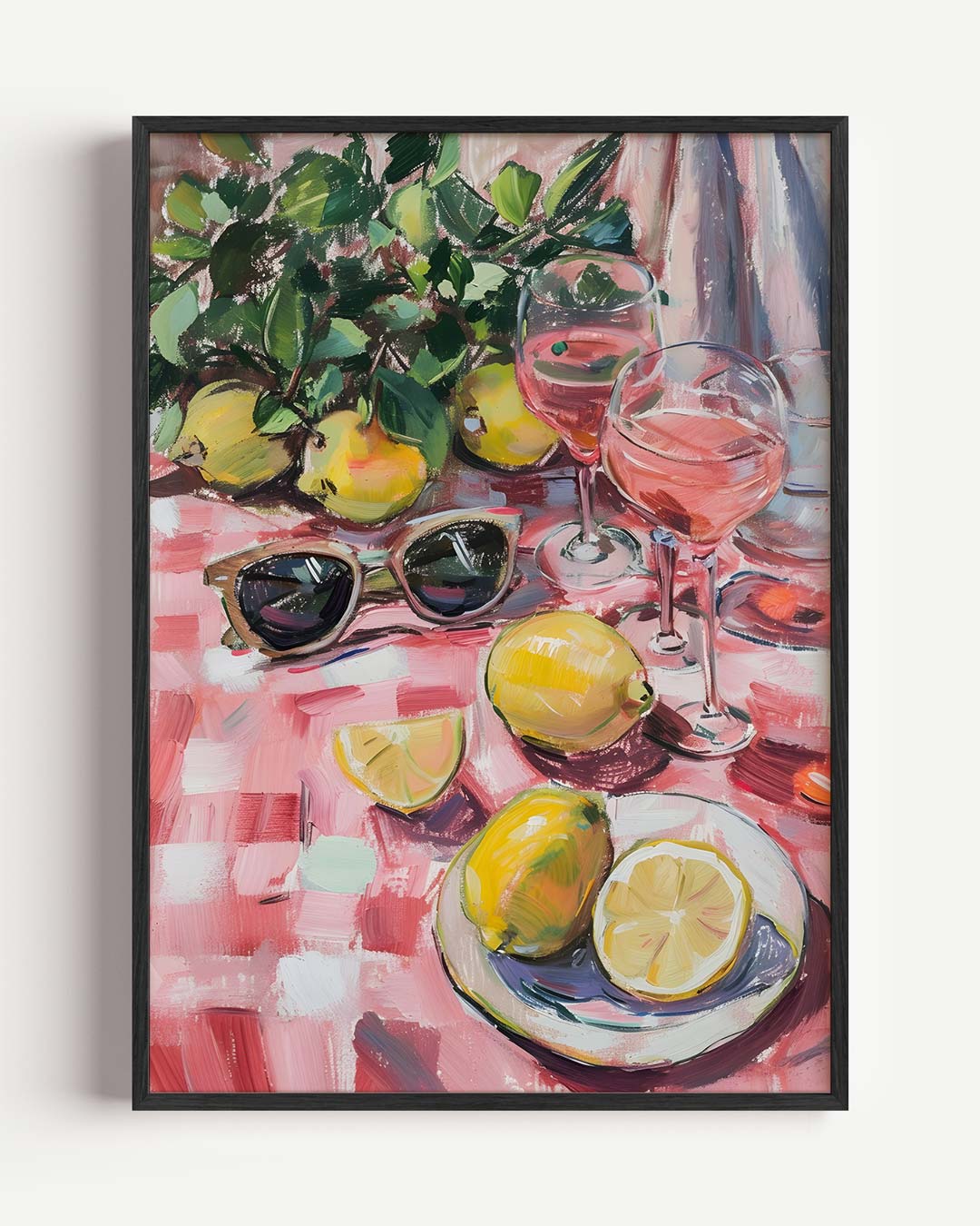 Zomerse Picknick Tafereel – Popart en Streetart portret poster als wanddecoratie