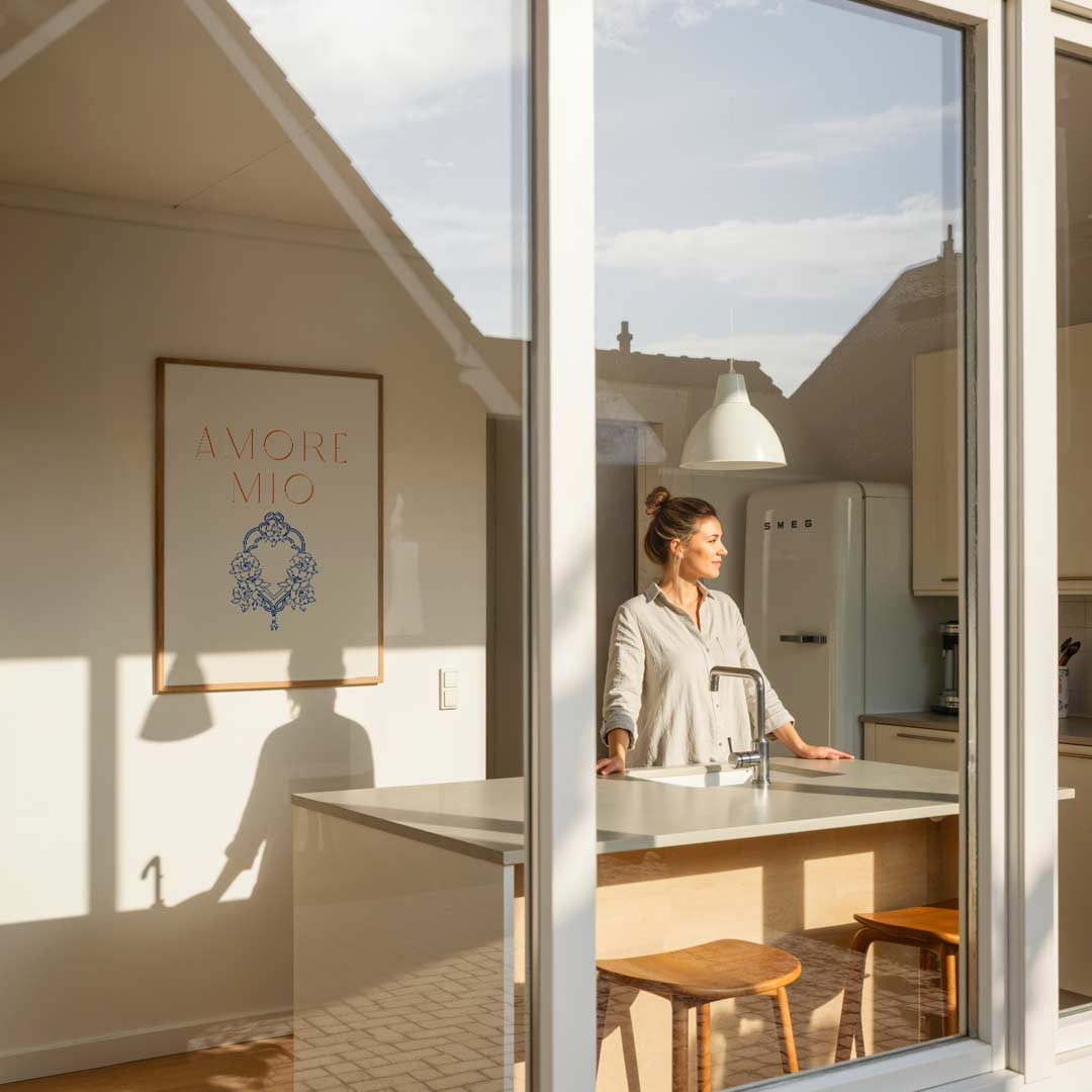 Romantische Bloemen – Italiaanse poster in staand formaat