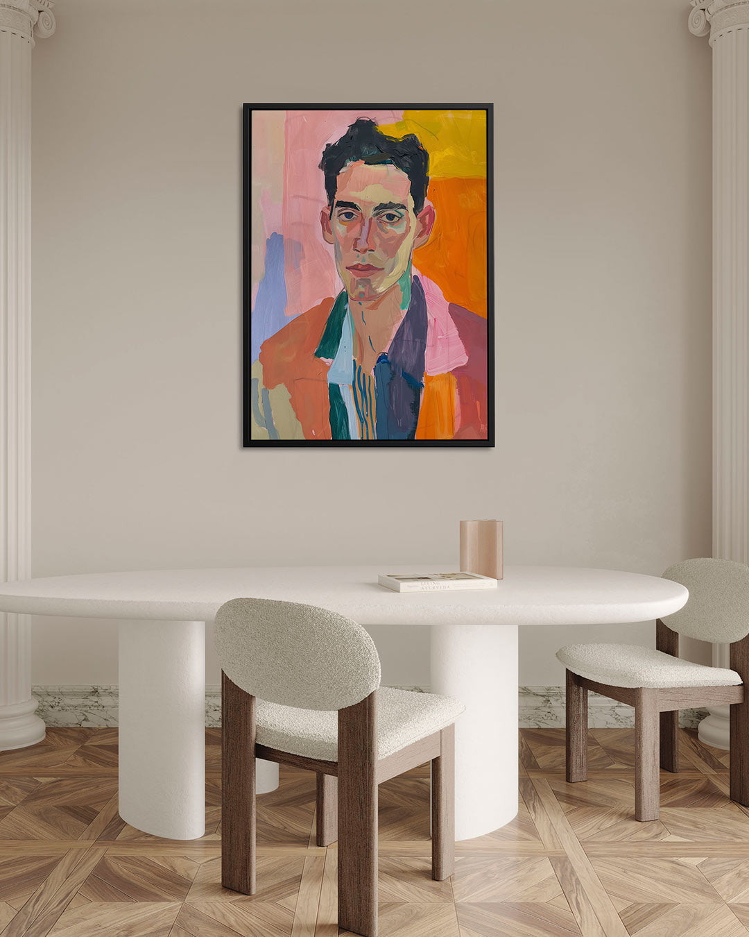 Portretstudie – staand wanddecoratie kunstwerk