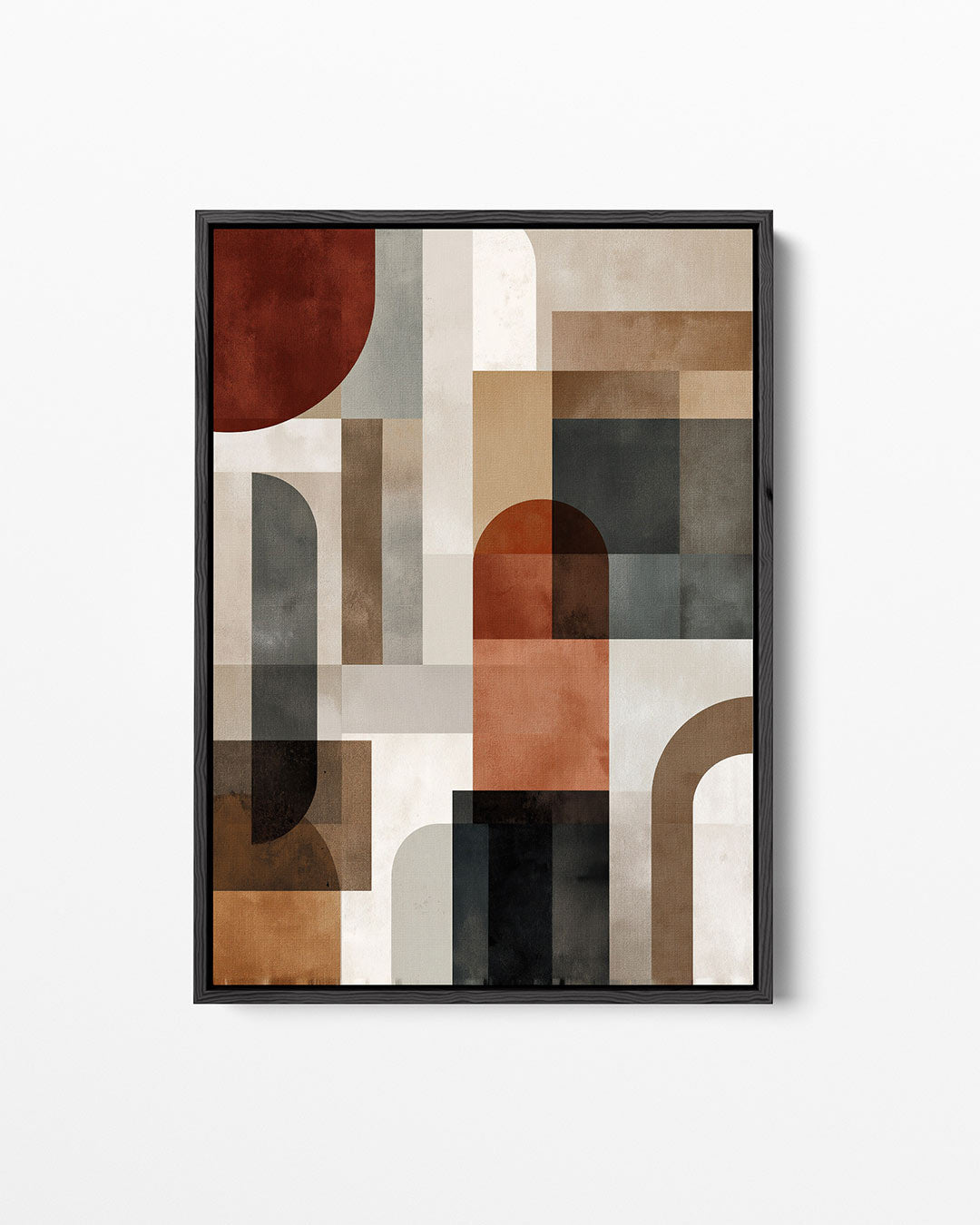 Geometrische vormen compositie – staand wanddecoratie kunstwerk