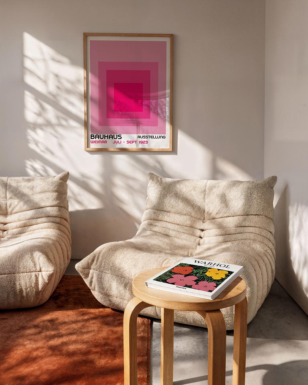 Vorm en kleur – geometrische Bauhaus poster in staand formaat