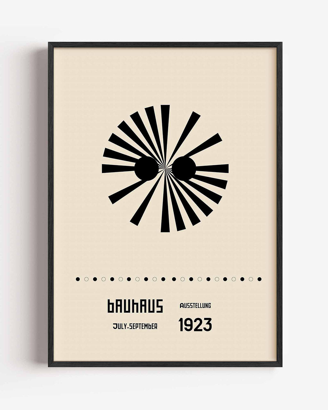 Vorm en ritme – staande Bauhaus poster als wanddecoratie