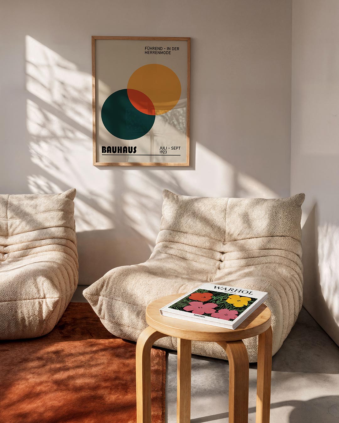 Vorm en balans – geometrische Bauhaus poster in staand formaat