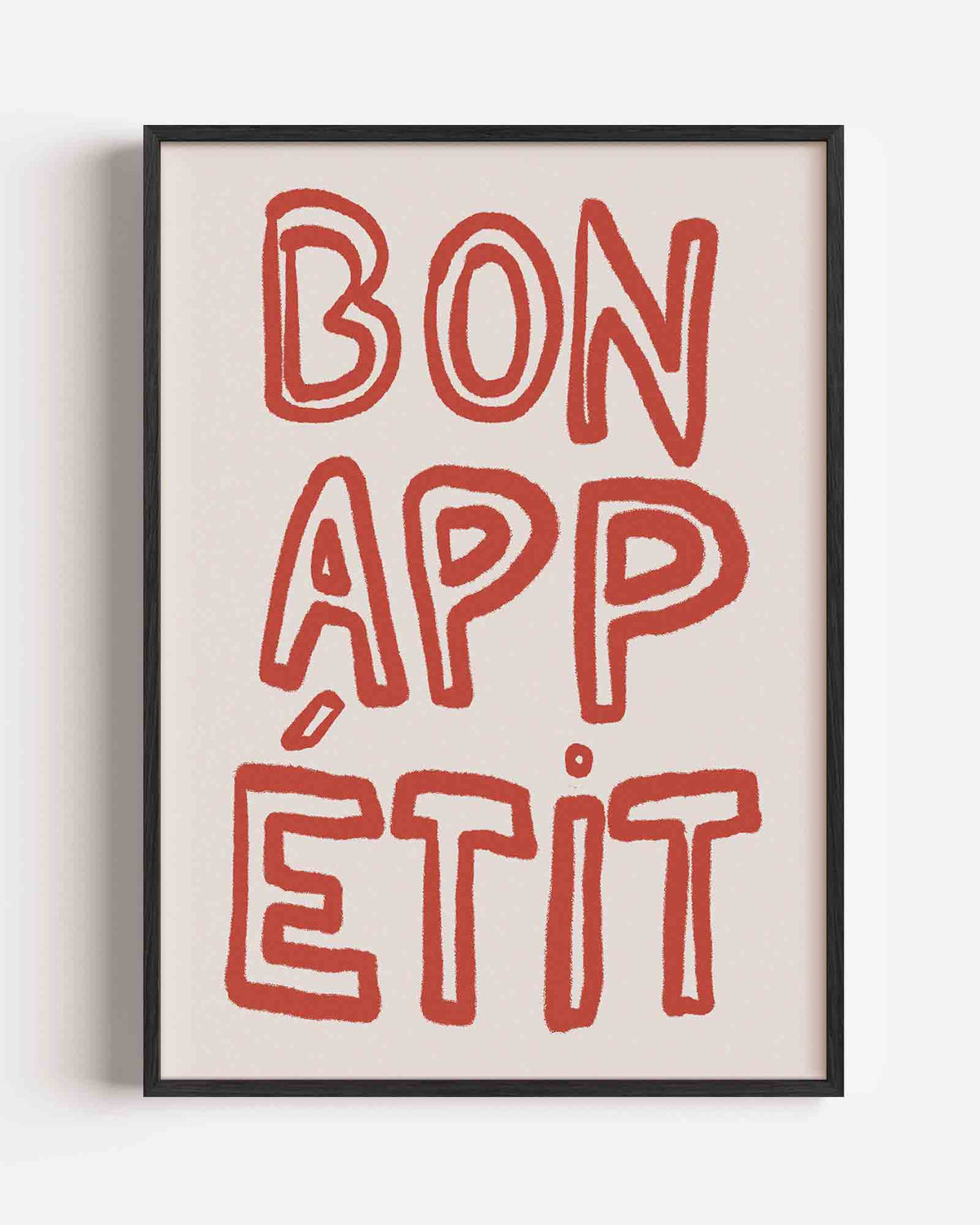 Bon appétit – keuken portret poster als wanddecoratie