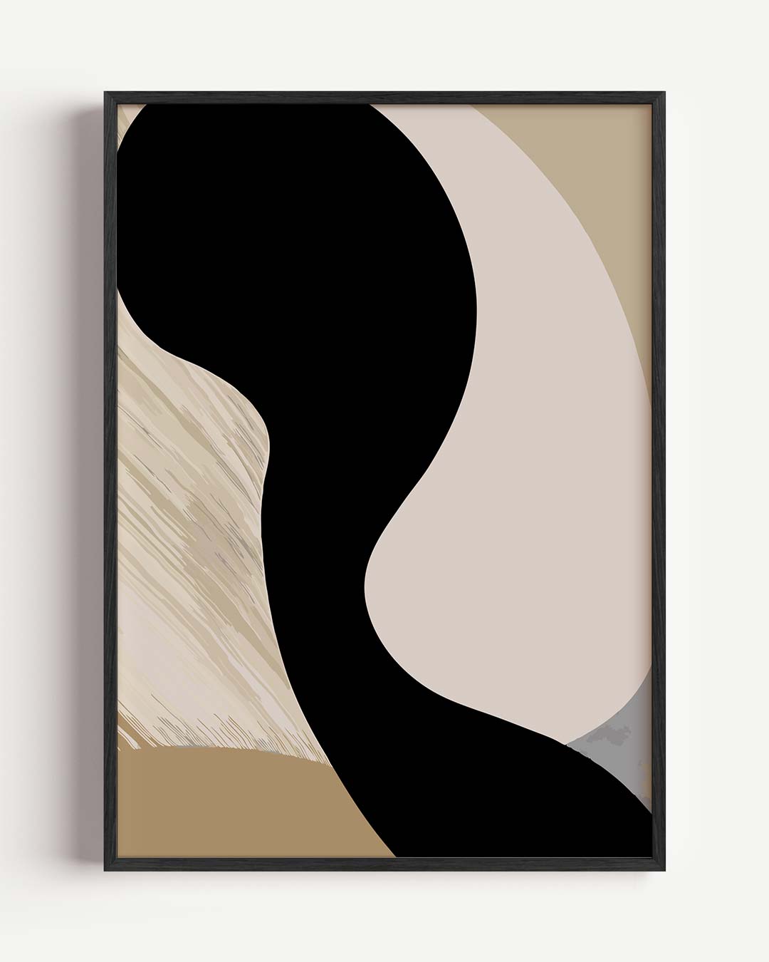 Moderne Abstracte Vormkracht – kleurrijke abstracte portret poster als wanddecoratie