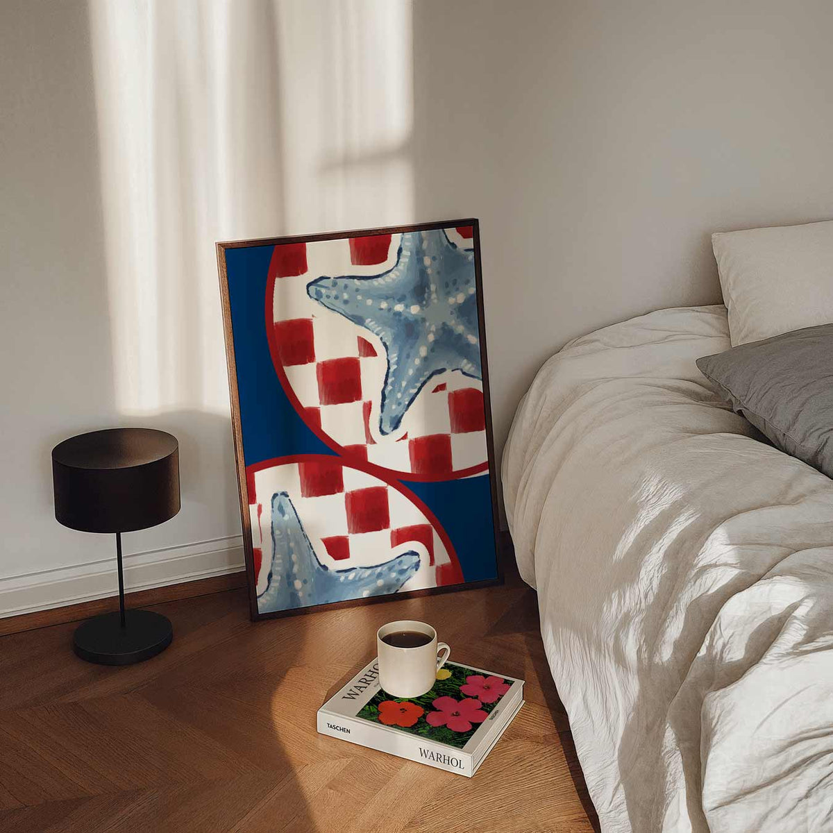 Zee Sterren Vibe – staande dieren wanddecoratie van WallArtistic