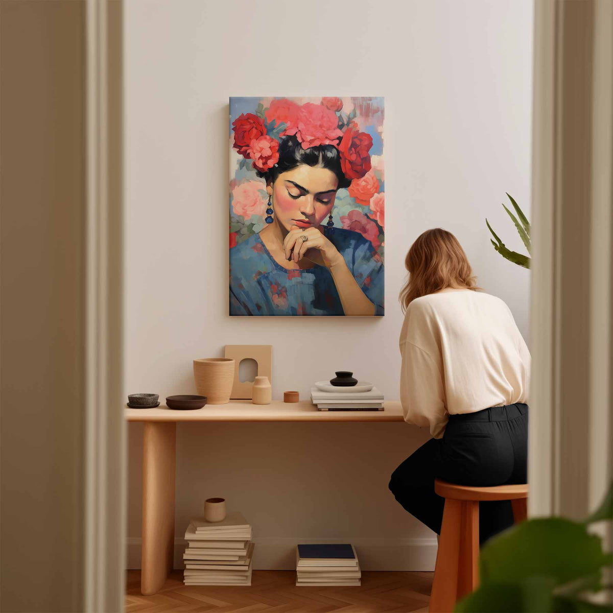 Bloemen Serenade – plexiglas kunstwerk als wanddecoratie