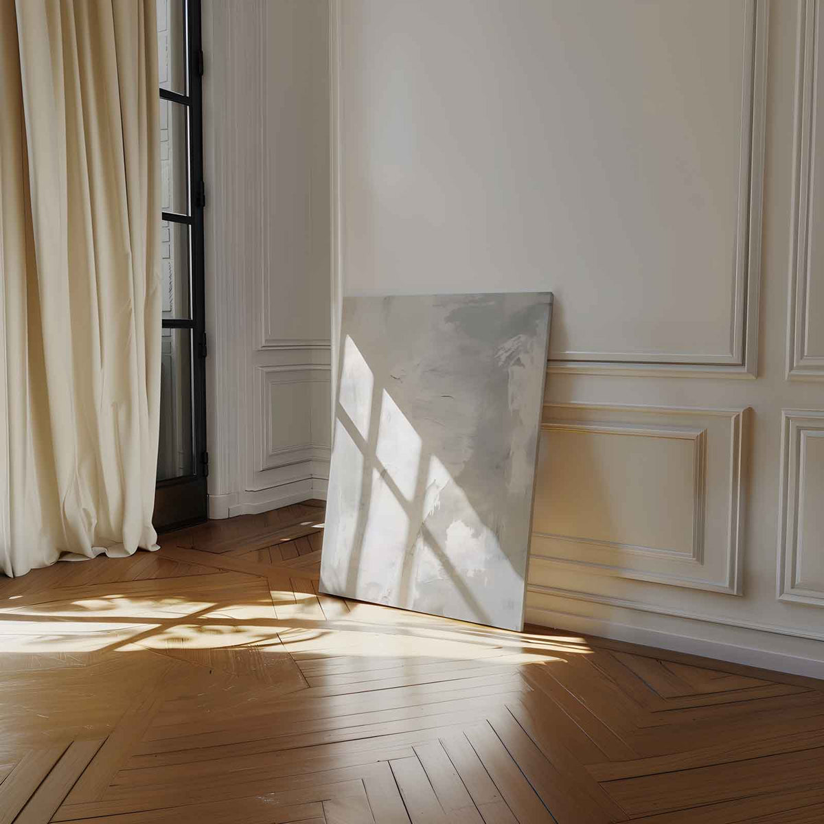 Zomerse Sneeuwstorm – canvas wanddecoratie in portret formaat