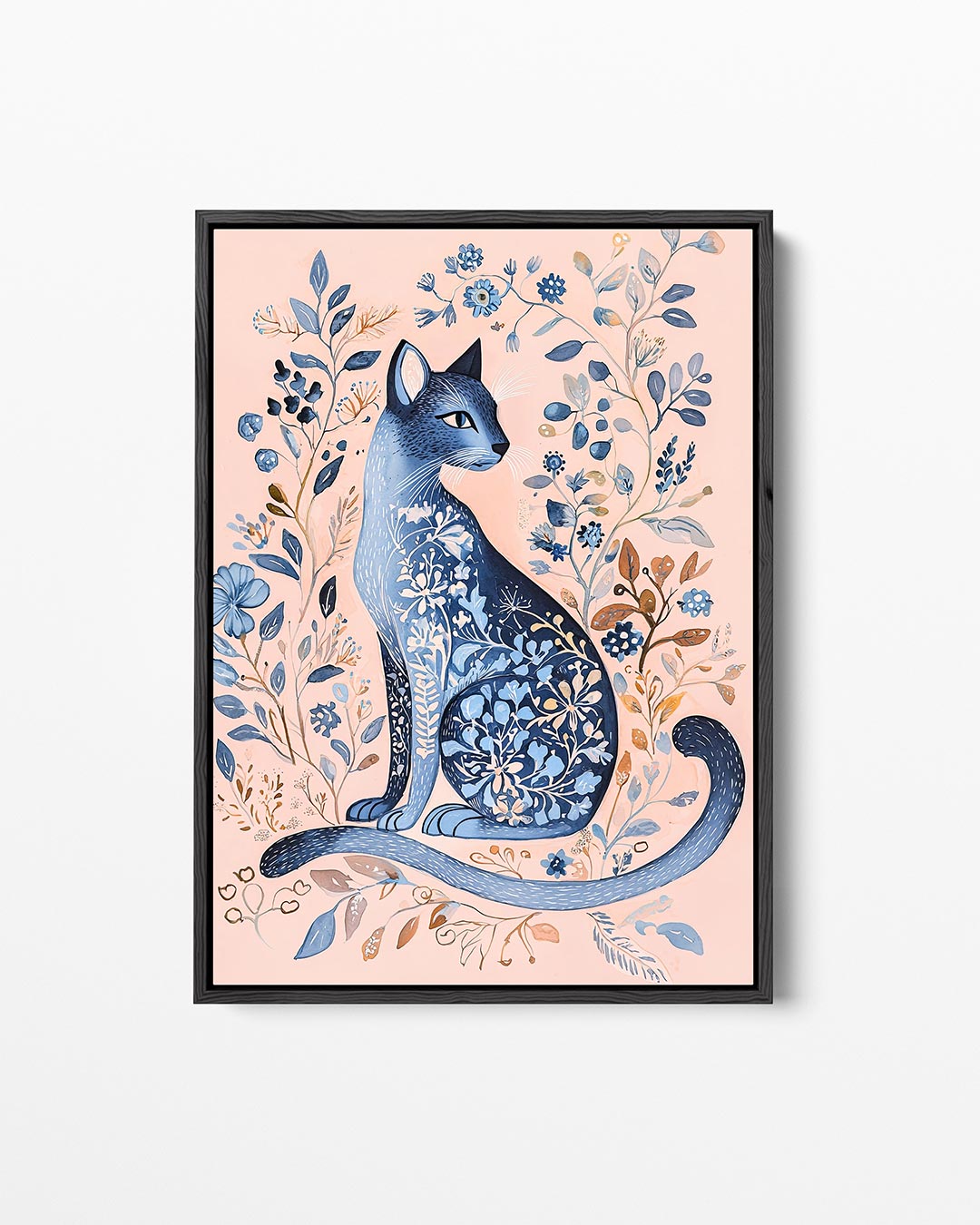 Fantasierijke kat – staand wanddecoratie kunstwerk