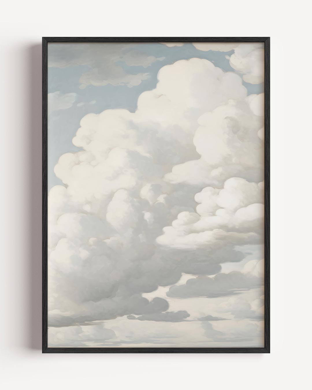 Dromerige Wolkenlucht – vintage portret poster als wanddecoratie