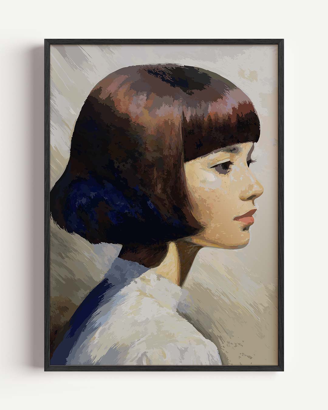 Stijlvolle Retro Portretposter – paas portret poster als wanddecoratie