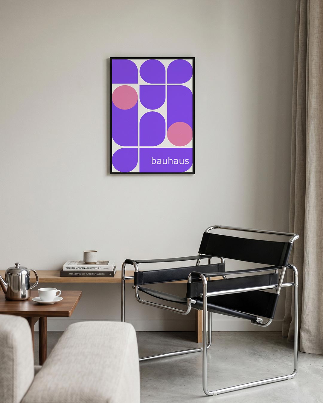  – geometrische Bauhaus poster in staand formaat
