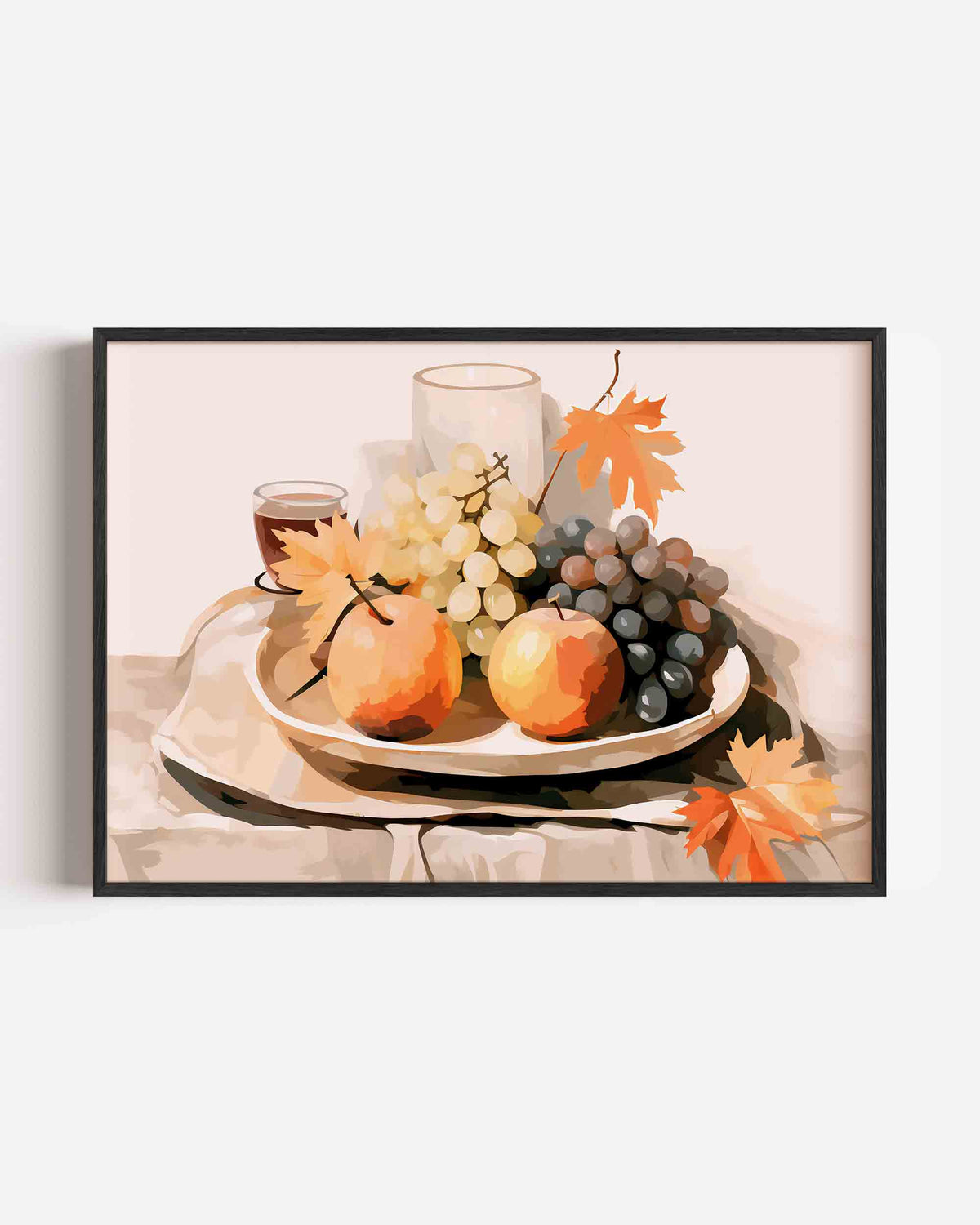 Fruit en bladeren – keuken landscape poster als wanddecoratie