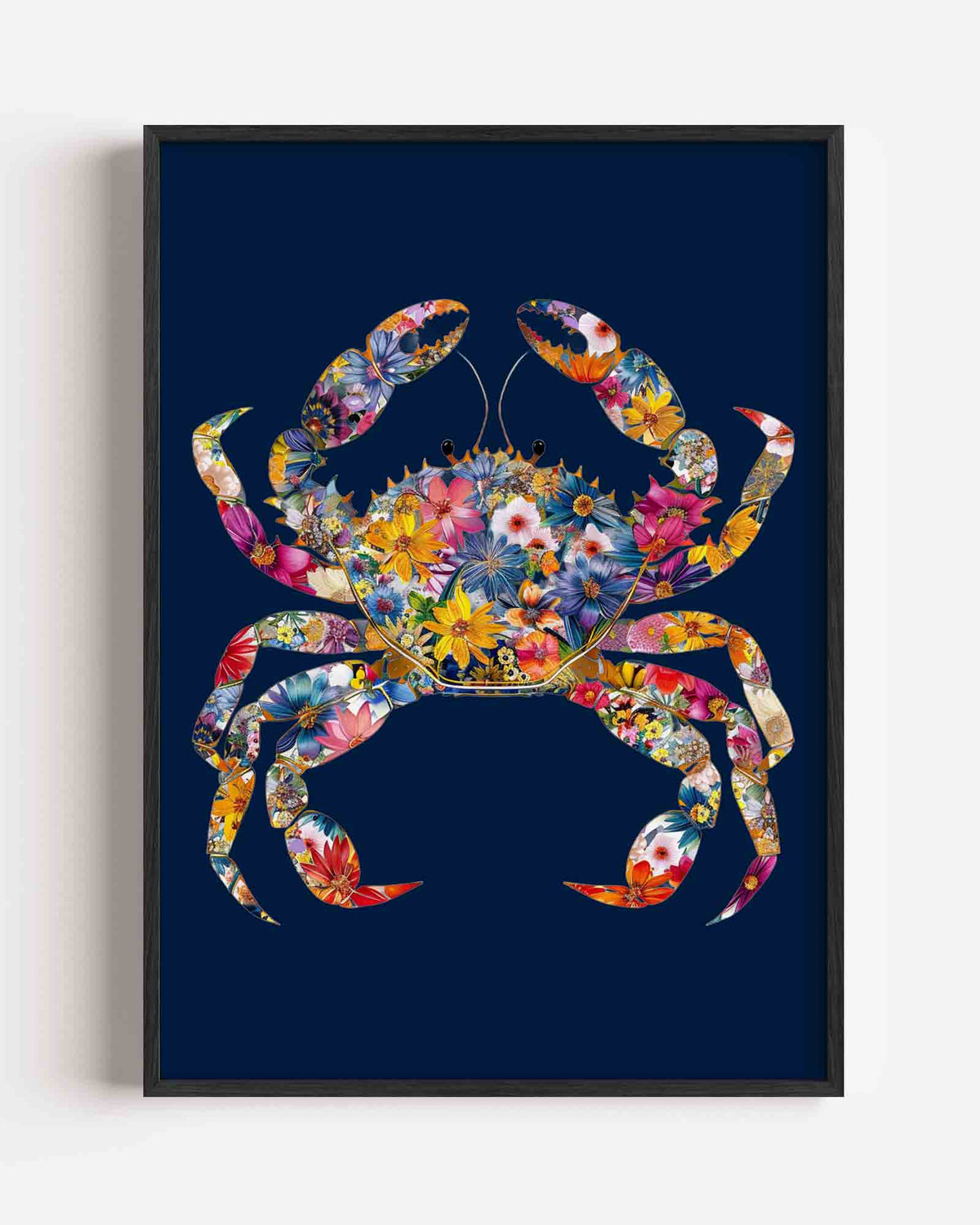 Bloemenkrab – dieren portret poster als wanddecoratie