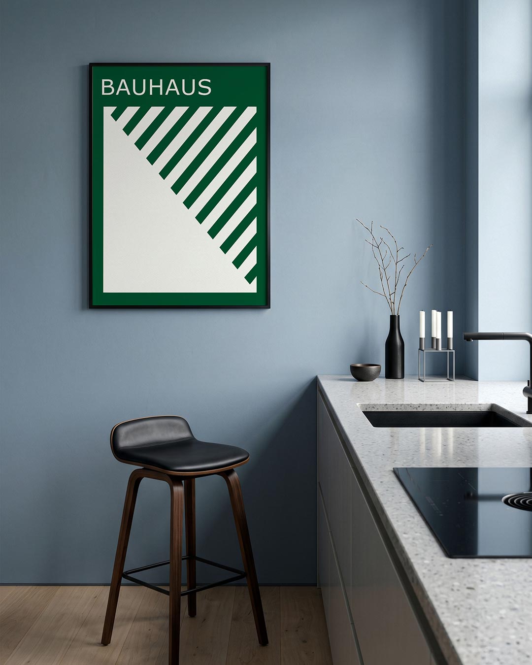  – geometrische Bauhaus poster in staand formaat
