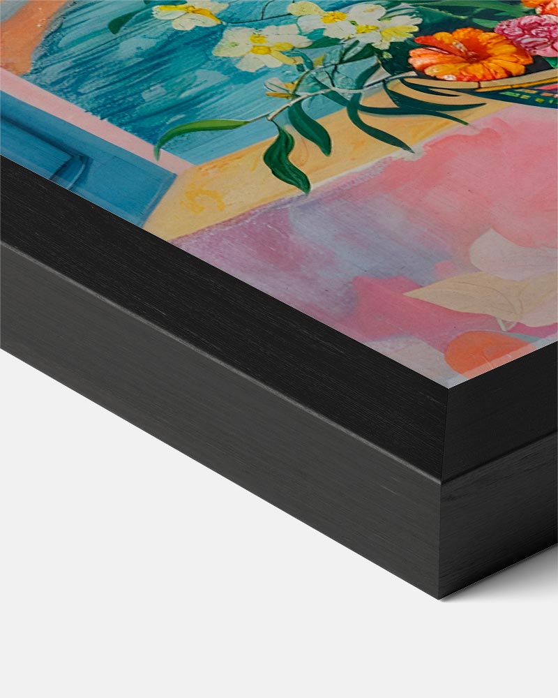 Venster naar de Middellandse Zee – pop art streetart portret poster, afbeelding 8