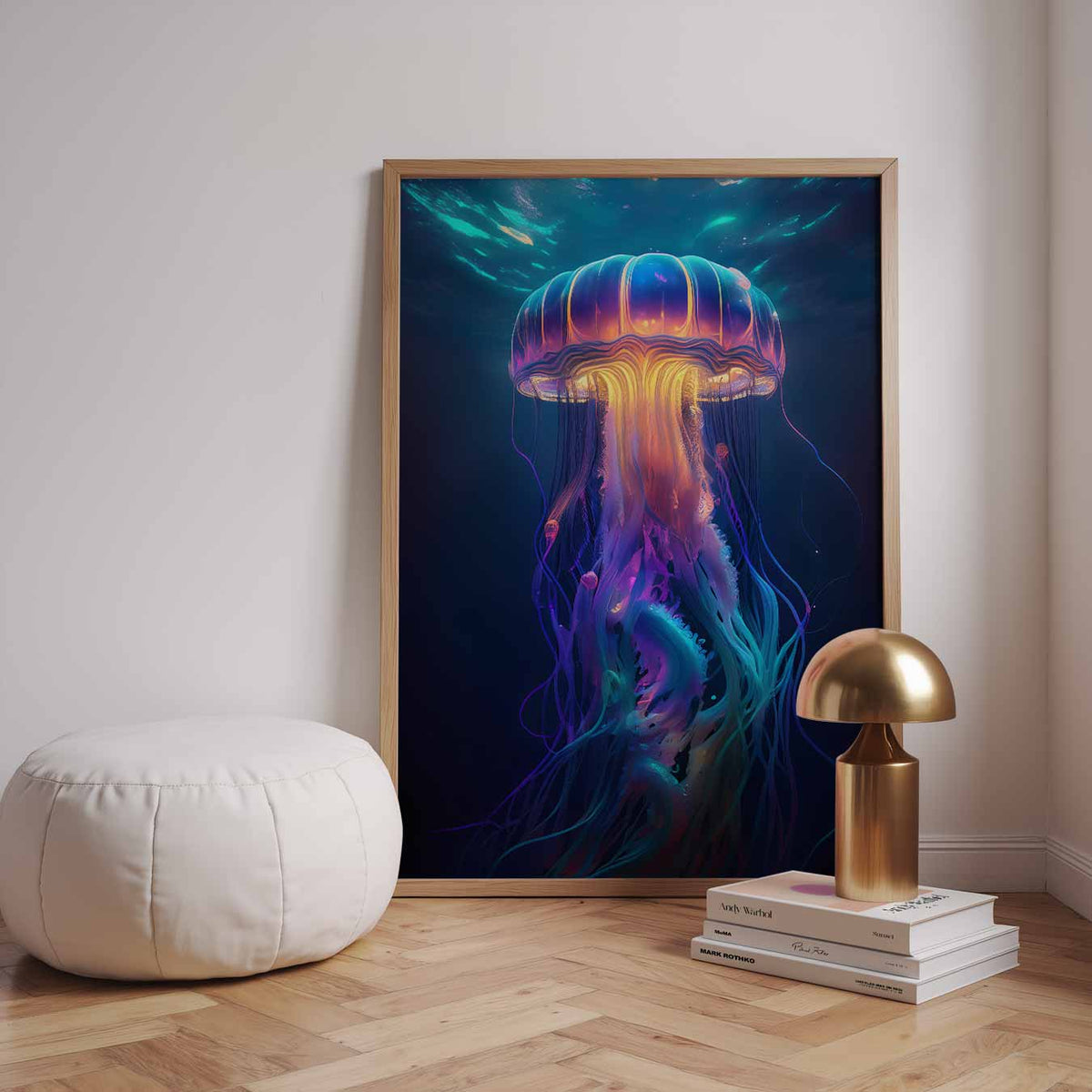 Dreamy Medusa Wanddecoratie – dieren poster in staand formaat