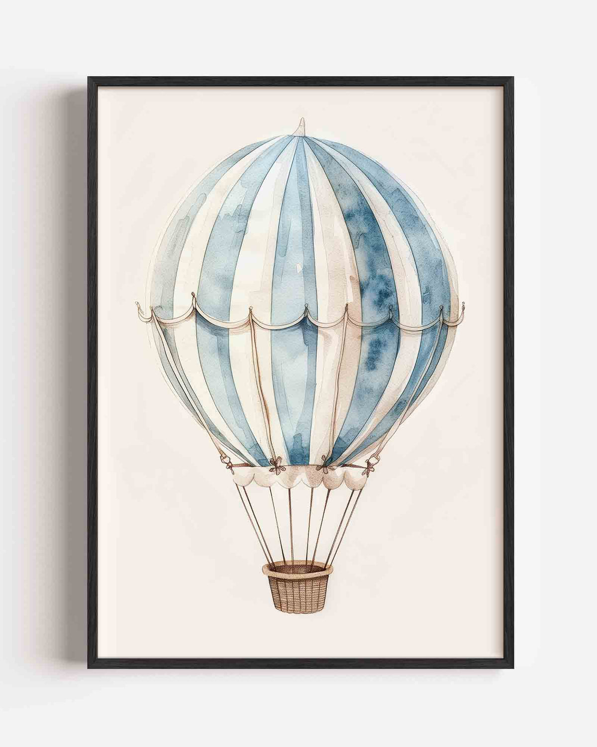 Luchtballon – kids portret poster als wanddecoratie
