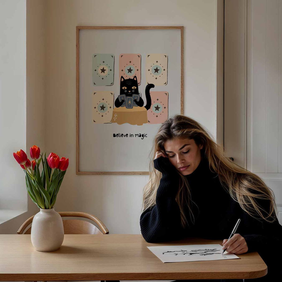 Magische Kat Tarot – mindful portret poster, afbeelding 7