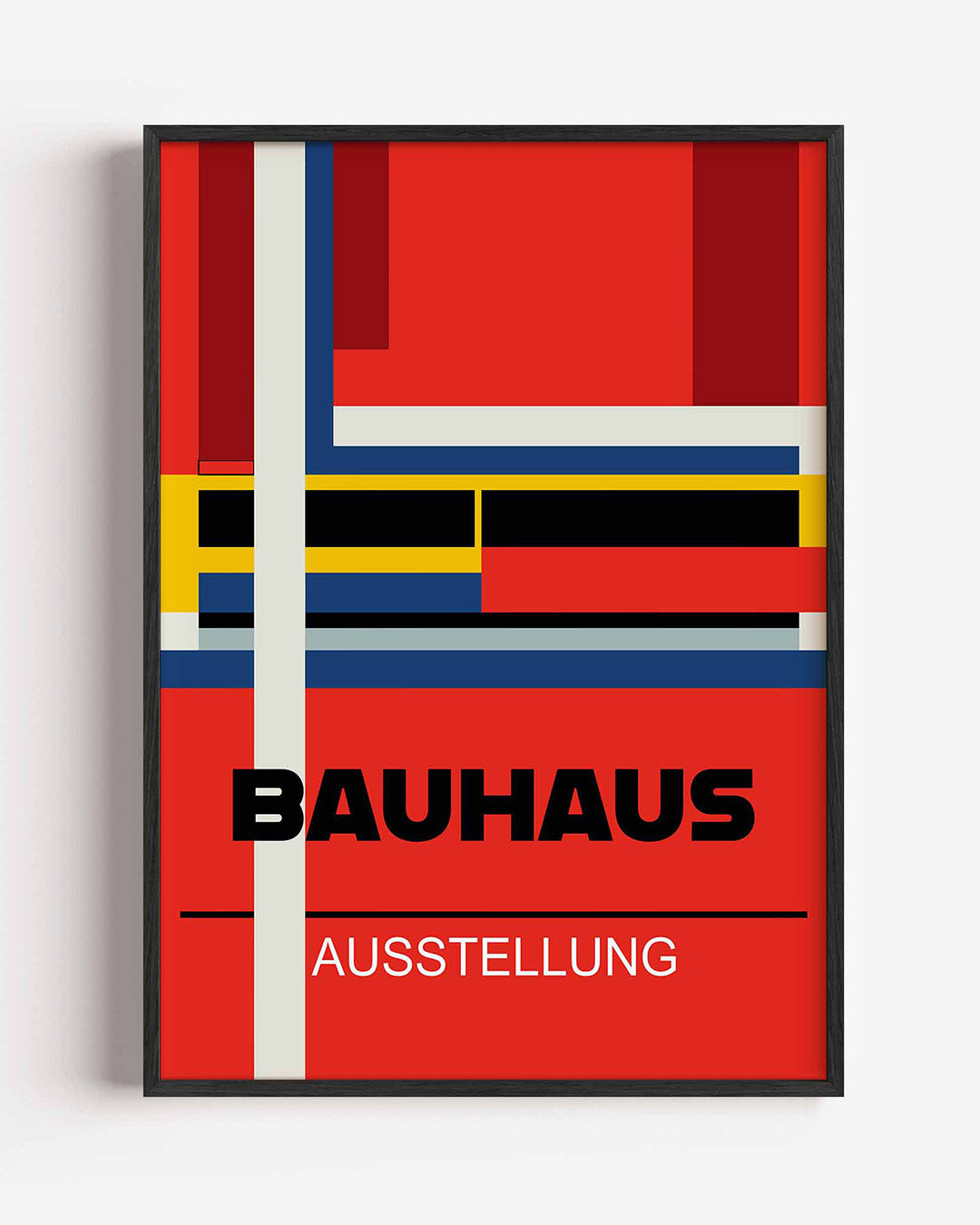 Vorm en kleur – staande Bauhaus poster als wanddecoratie