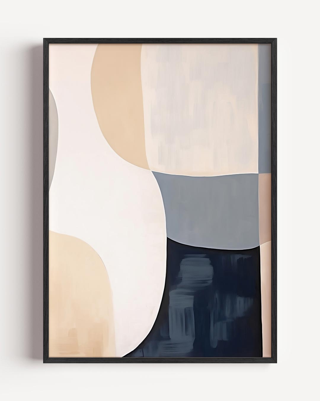 Moderne Abstracte Vormen – abstracte portret poster als wanddecoratie