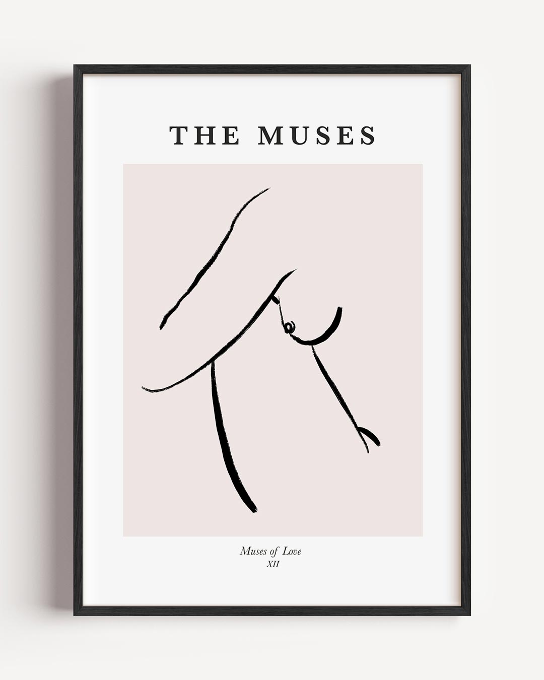Elegant Minimalistische Lijnkunst – lijntekening portret poster als wanddecoratie