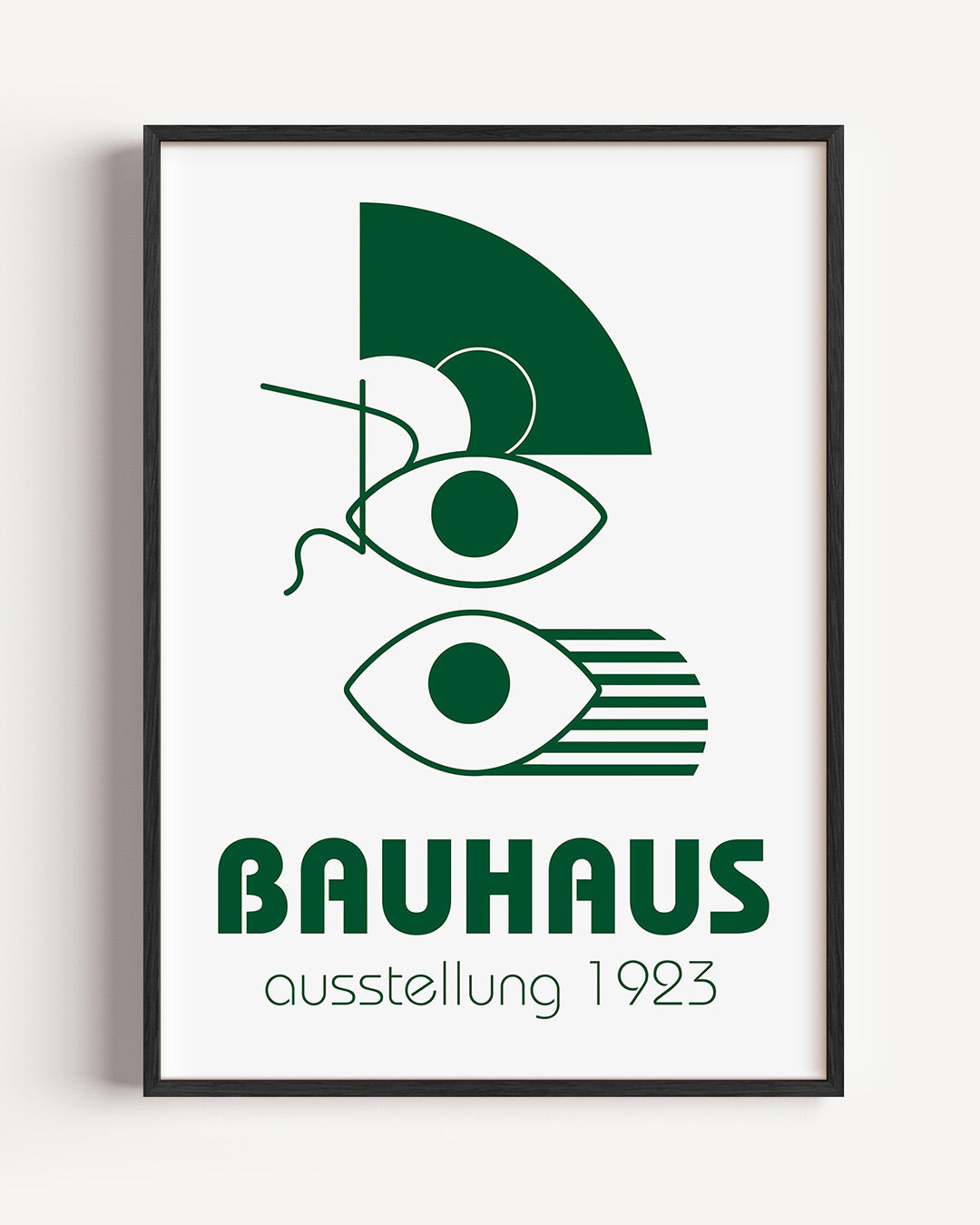 Vormen en lijnen – staande Bauhaus poster als wanddecoratie