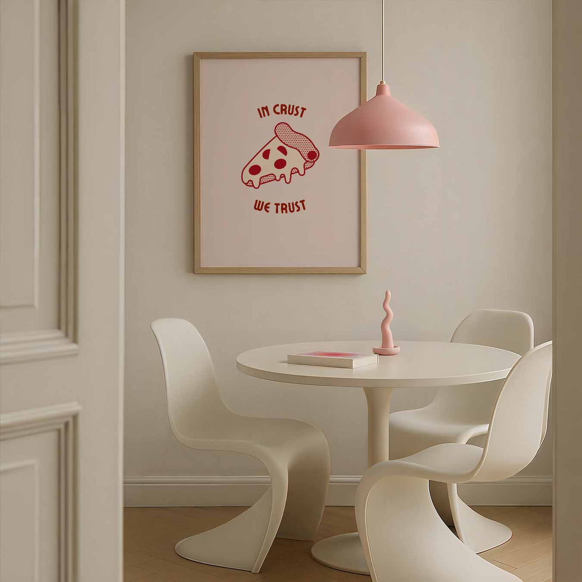 Retro Pizza – culinaire wandkunst als portret poster