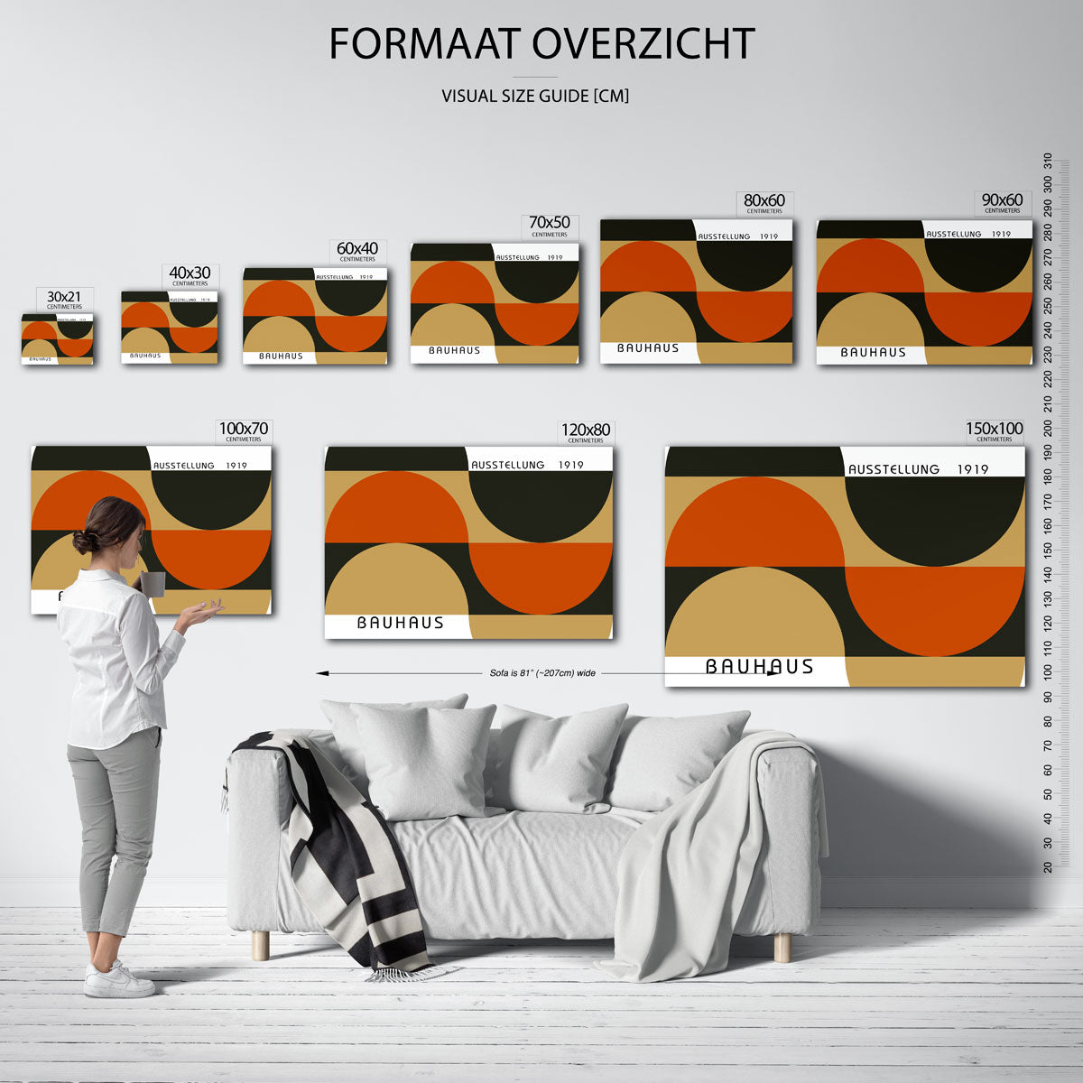Vorm en balans – Bauhaus poster als geometrische wanddecoratie